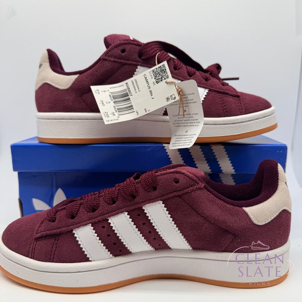 Adidas Campus 00s · Burgundy/Off White · Kids 5.5 NIB/NWT